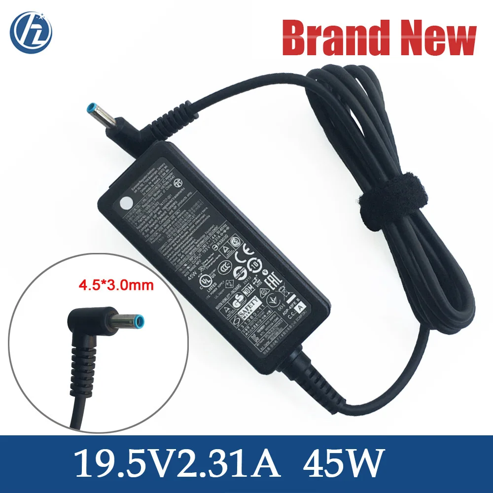 Chargeur Hp Ordinateur Portable 65W 45W 19.5V 2.31A 3.33A Pour Hp 740015-003 741727-001 Tpn-C125