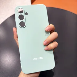 Soft Silicone Silky Touch Liquid TPU Phone Case Cover for A36 (Light Cyan)