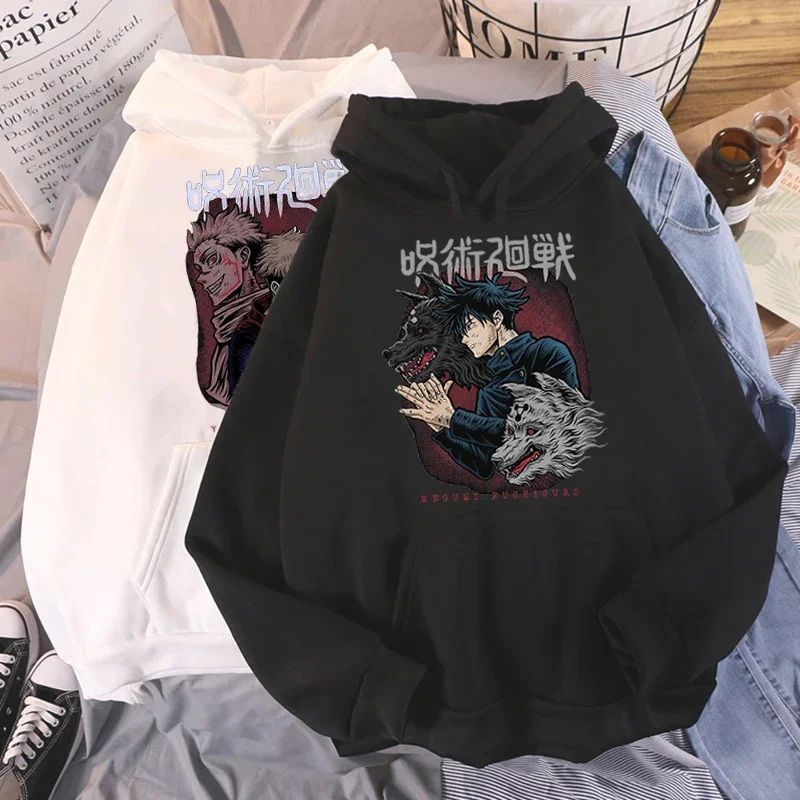 Jujutsu Kaisen Anime Hoodie – Women’s Oversized Yuji & Gojo Sweatshirt