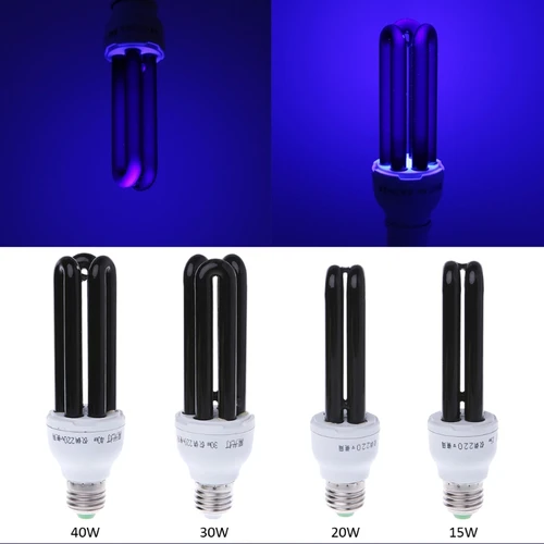 E27 15/20/30/40W UV 자외선 형광 블랙 라이트 CFL 전구 램프 220V 4