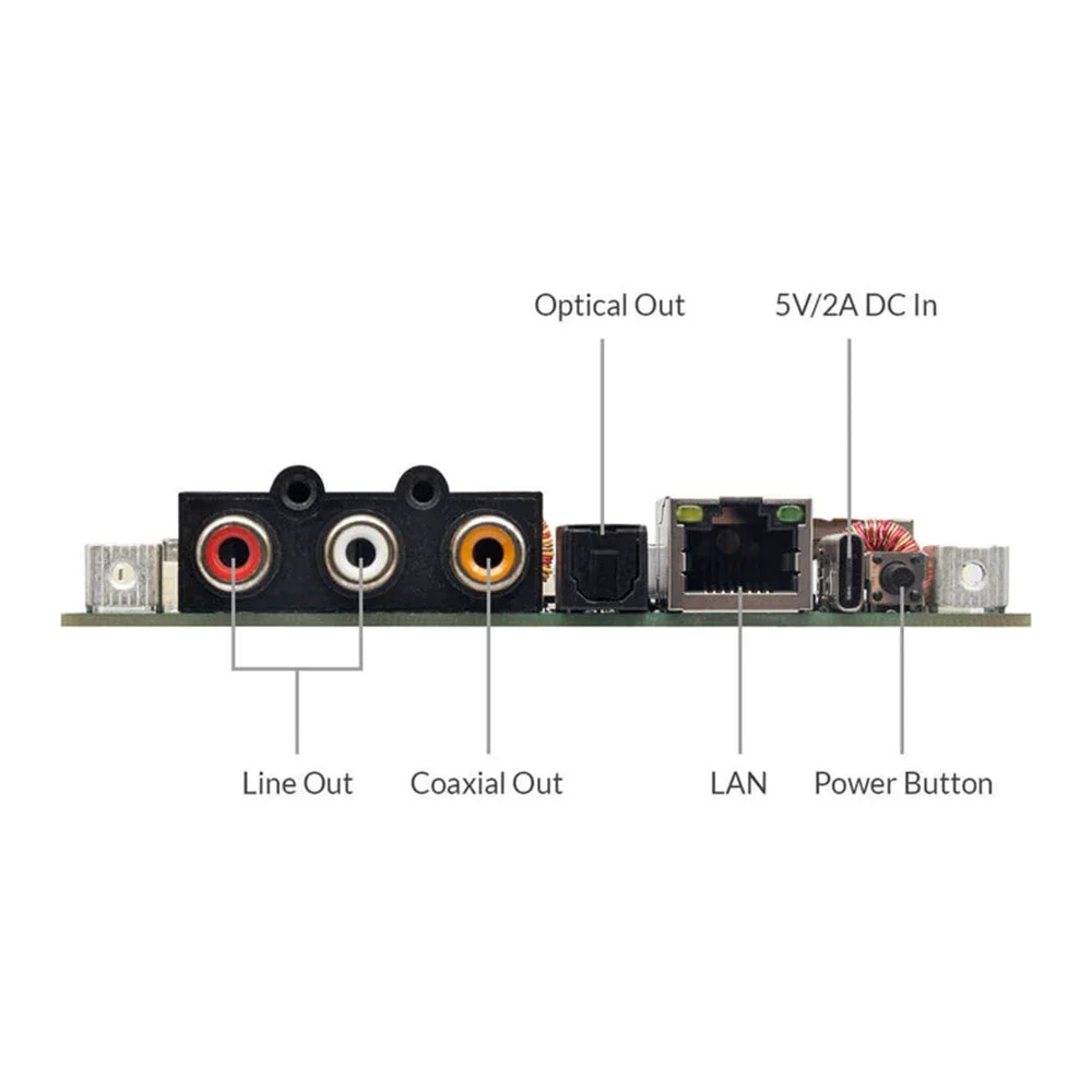 Arylic Up2Stream HD DAC AirPlay 2 무선 오디오 스트리밍 보드 ESS9038Q2M 24bit 192kHz WiFi 블루투스 5.0 aptX HD