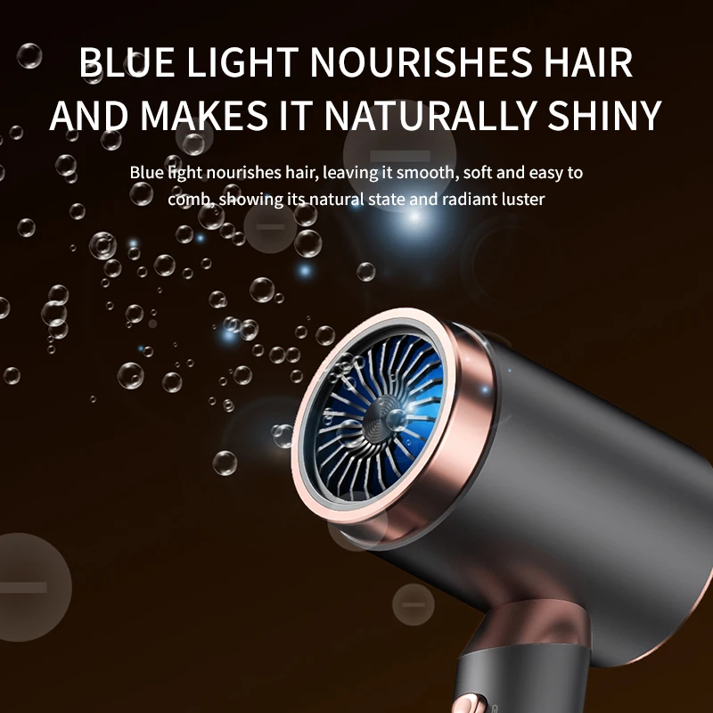 Hair Dryer F80 Professional High Speed Leafless Hair Salon For Home Straight Negative Ion Bass Noise Reduction