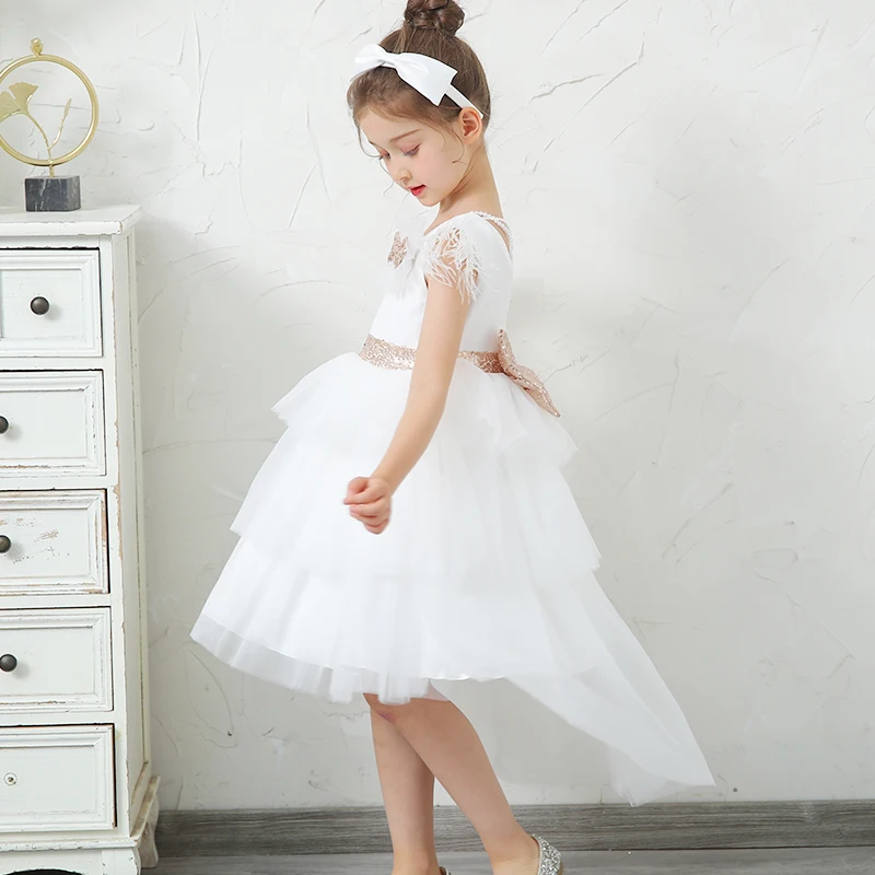 Girls Dress Princess Costume Kids Clothes Tiered Layers Tulle Dress for Children