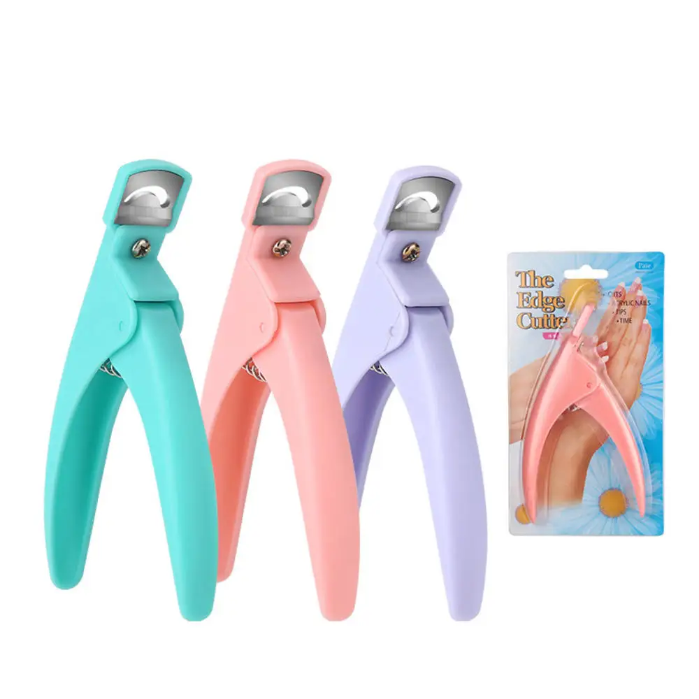 1pcs Professional U Shaped Nail Clippers False Edge Cutters Manicure