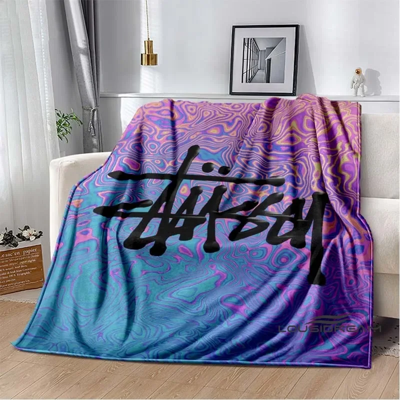 Fashion S-Stussy Getta Coperta Morbida E Confortevole Regalo Divano Coperta Per Adulti E Bambini Camera Da Letto Soggiorno Decor Dropshi