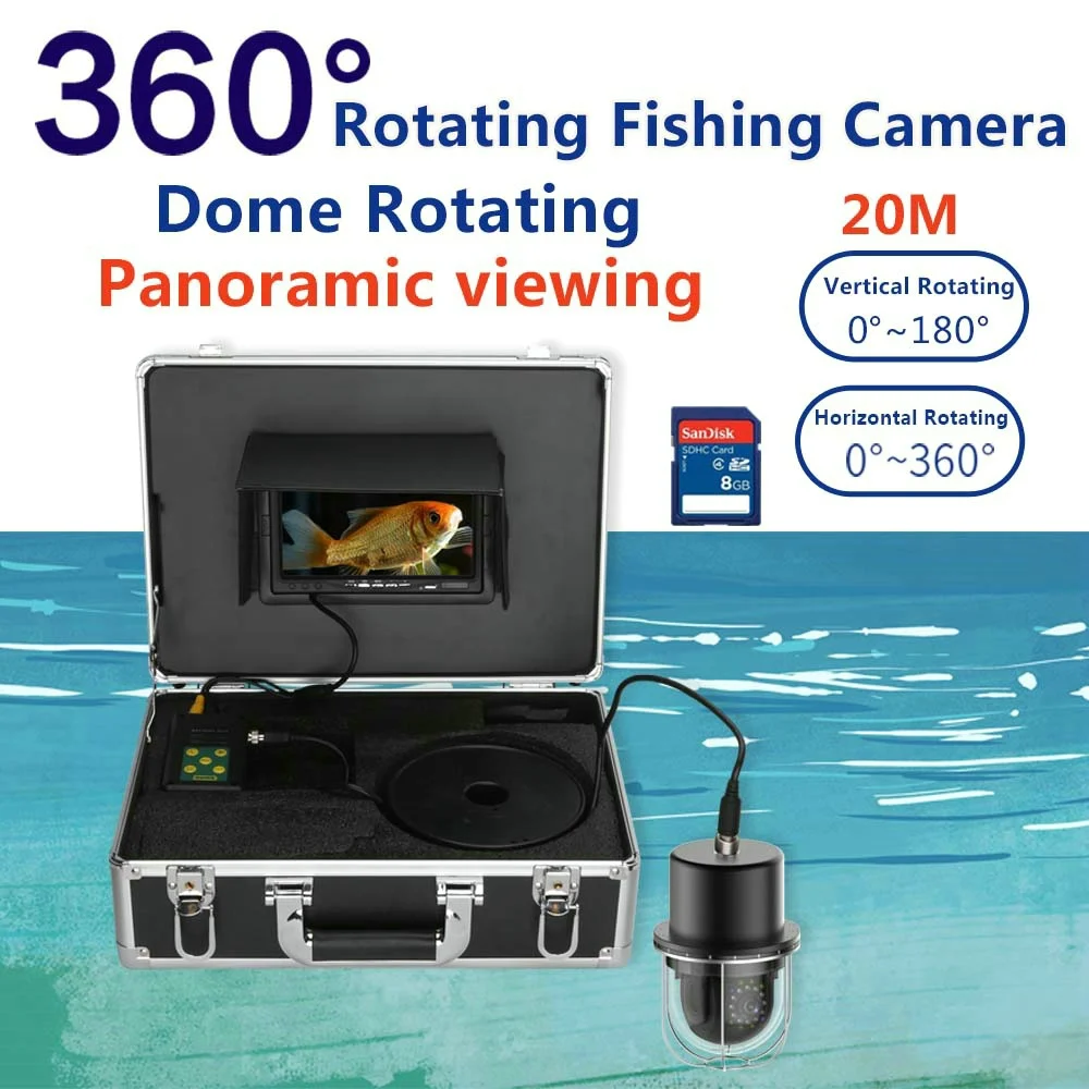 Underwater Fishing Camera 20LEDs 360 Rotation Panoramic Dome Rotating –  VIDEOCAMERA(JZHTOP)