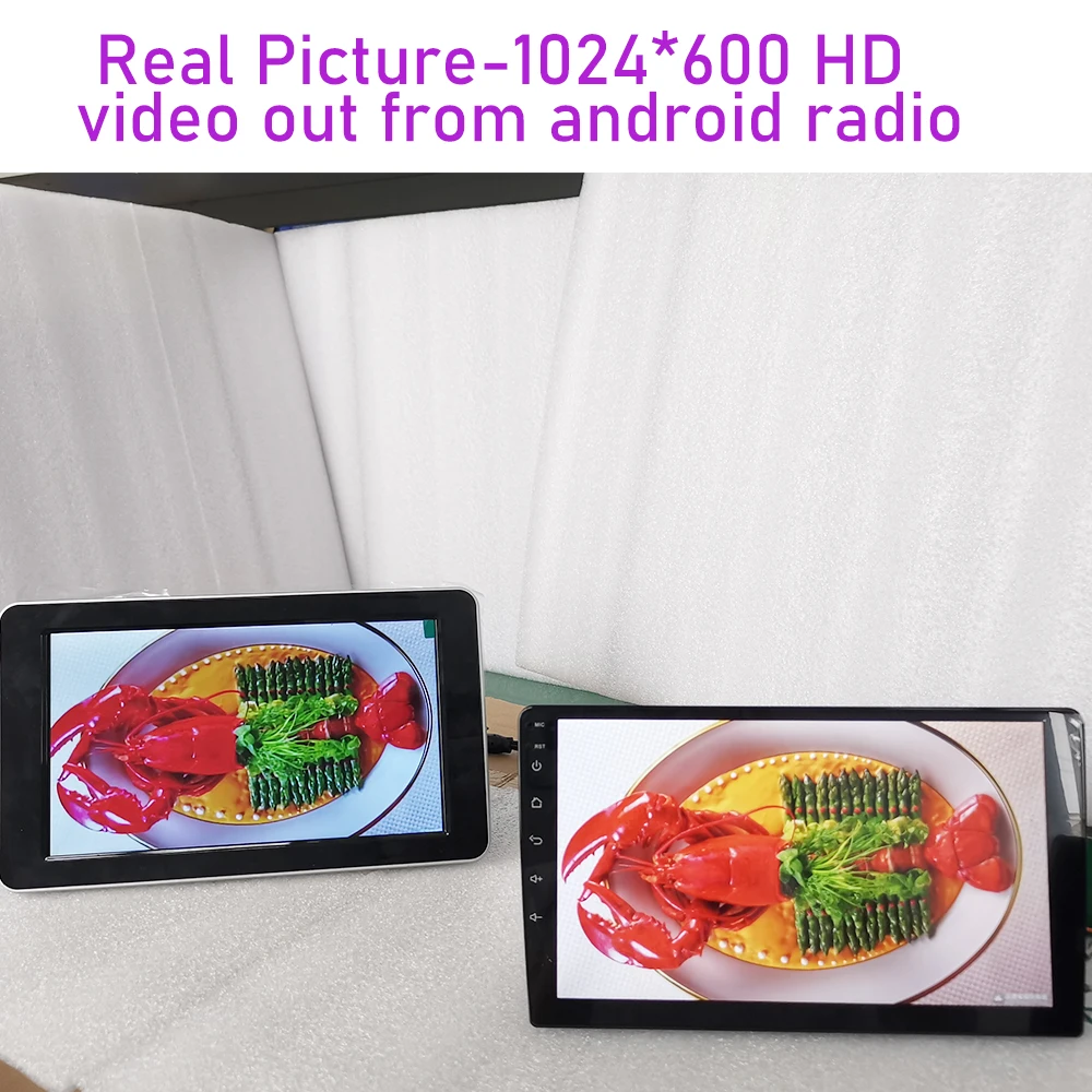  TFT ÷ LCD 巹Ʈ , 1024x600 HD Է  AV , Ƽ̵  MP5 ÷̾, DVD , 9 ġ