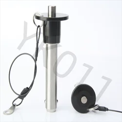 Factory Outlet Customed YK011 Stainless Steel Zinc Plated Quick Release Ball Lock Pin With Rope