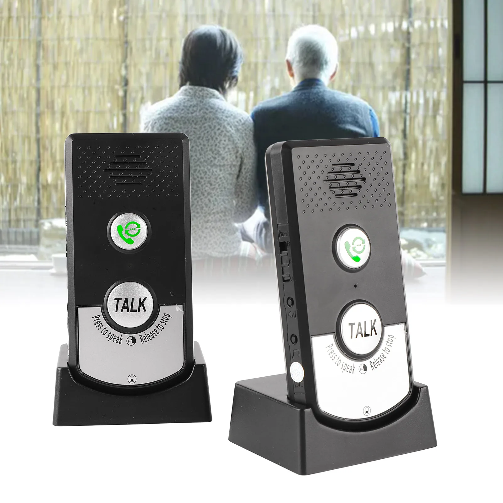 Wireless Intercom Doorbell Two Way Voice Intercom System for Home Elederly Hospital Patient Nurse Wireless Home System