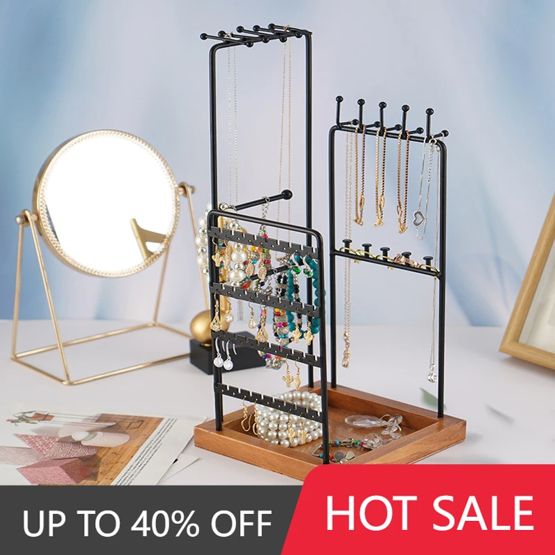 Metal Jewelry Display Holder Bracelet Storage Rack Jewelry Stand Organizer for Necklace Home Shop Decor Bangle Holder