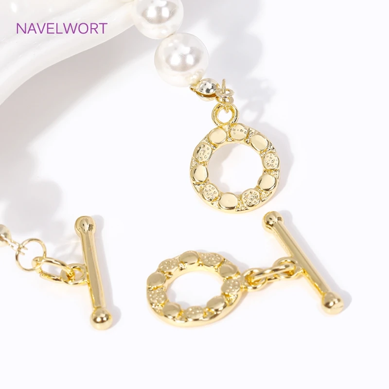 Elegant 18K Gold Plated Toggle Clasps