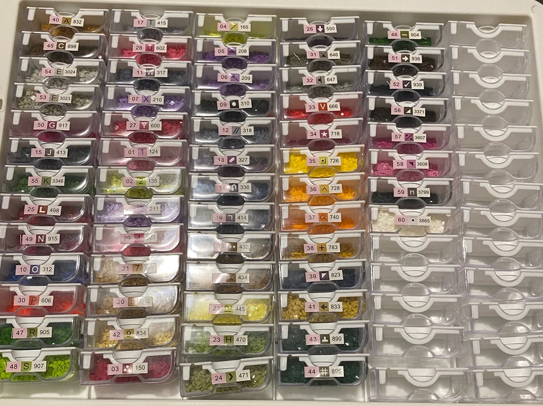 MXTIMWAN Diamant Painting Zubehör Box, 60 Fächer  Produktbild-Vorschau 8