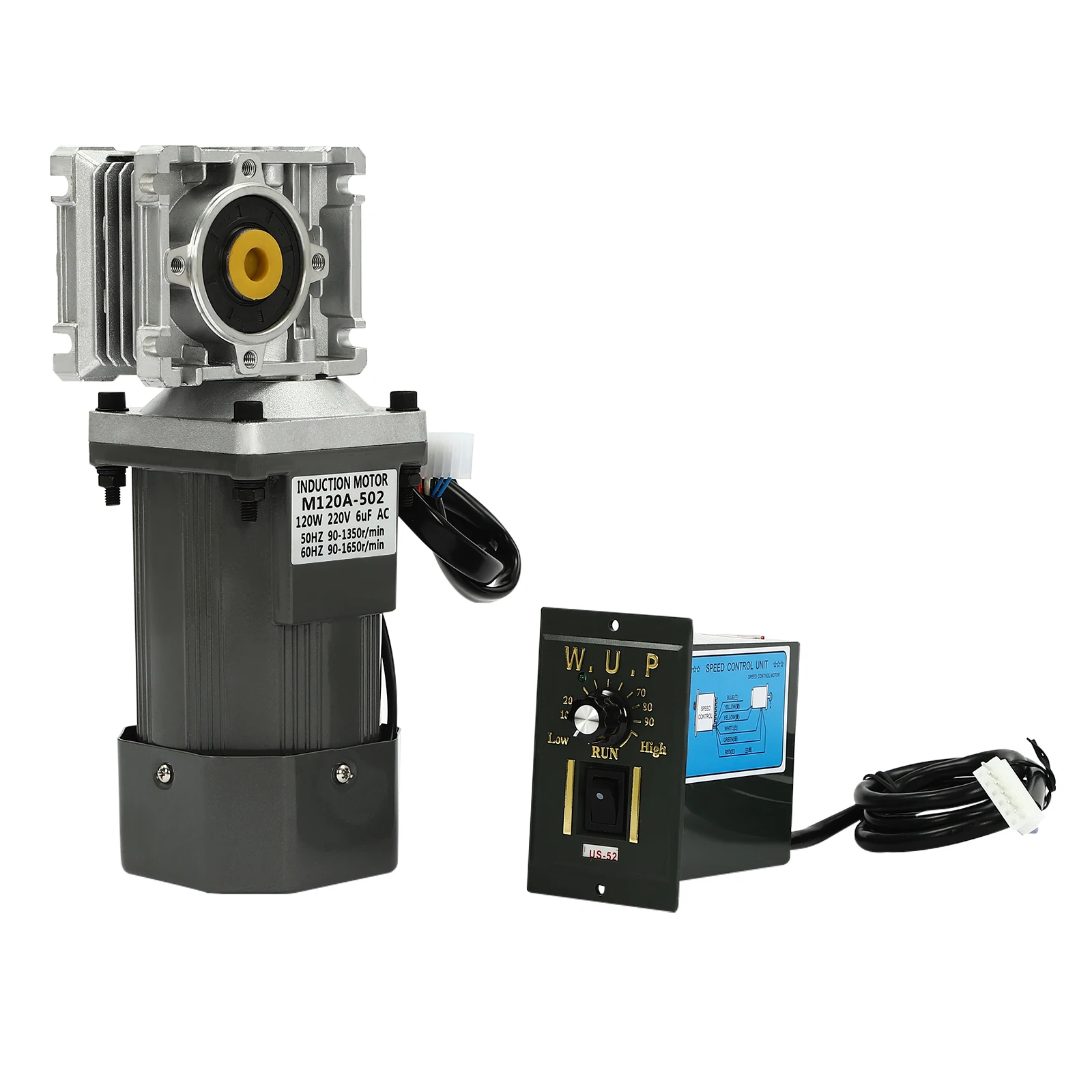 �​RV30 Worm Gear Motor| 120W 80K Reduction Ratio 220V AC Gear Reducer Motor with Speed Controller| 14mm Shaft