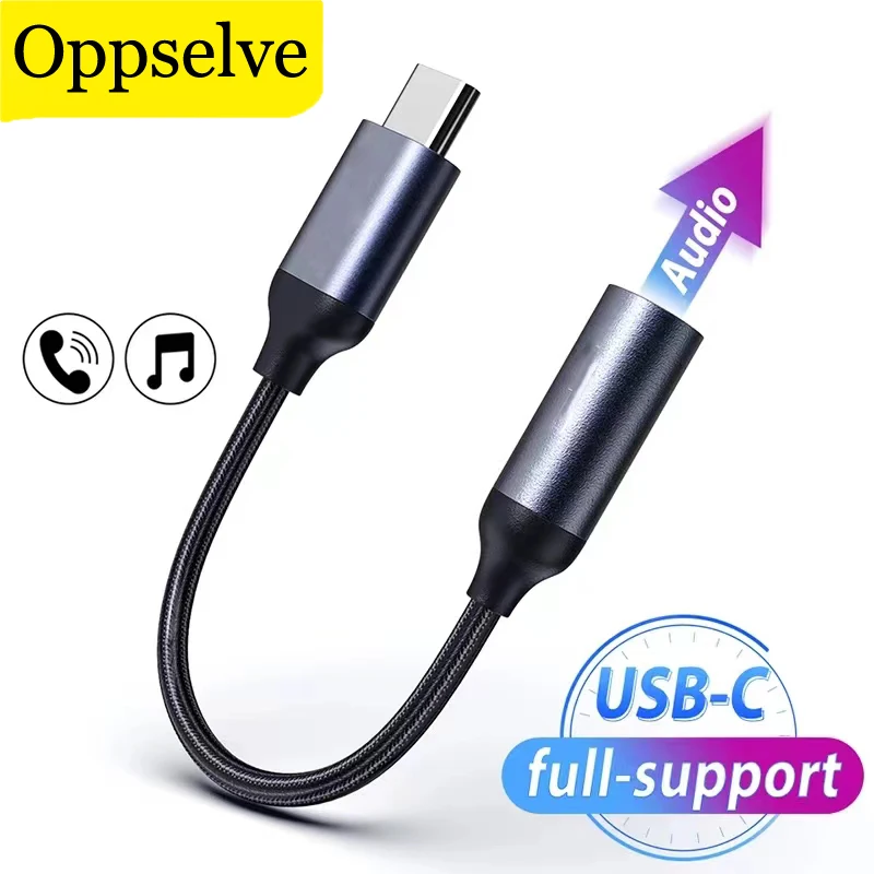 

USB Type C To 3.5mm Aux Adapter Type-C 3.5mm Jack Audio Cable Earphone Converter For Xiaomi Mi 11Huawei P50 P20 Mate 20 Samsung