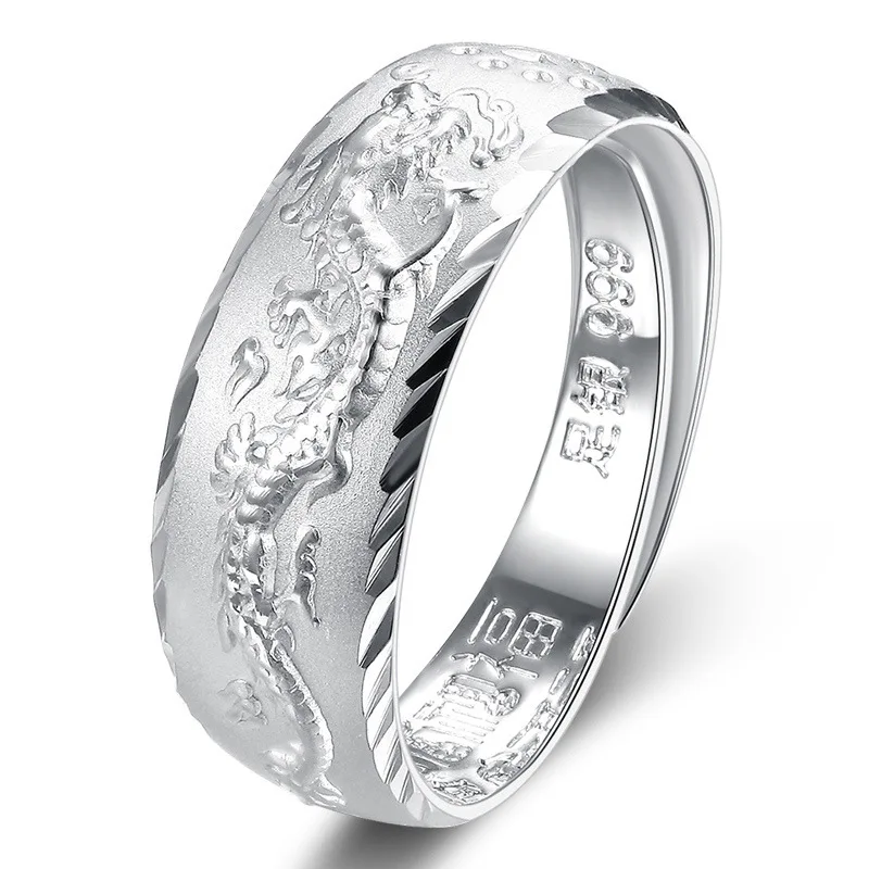 BOCAI S999 Sterling Silver Rings for Men Women Christmas New