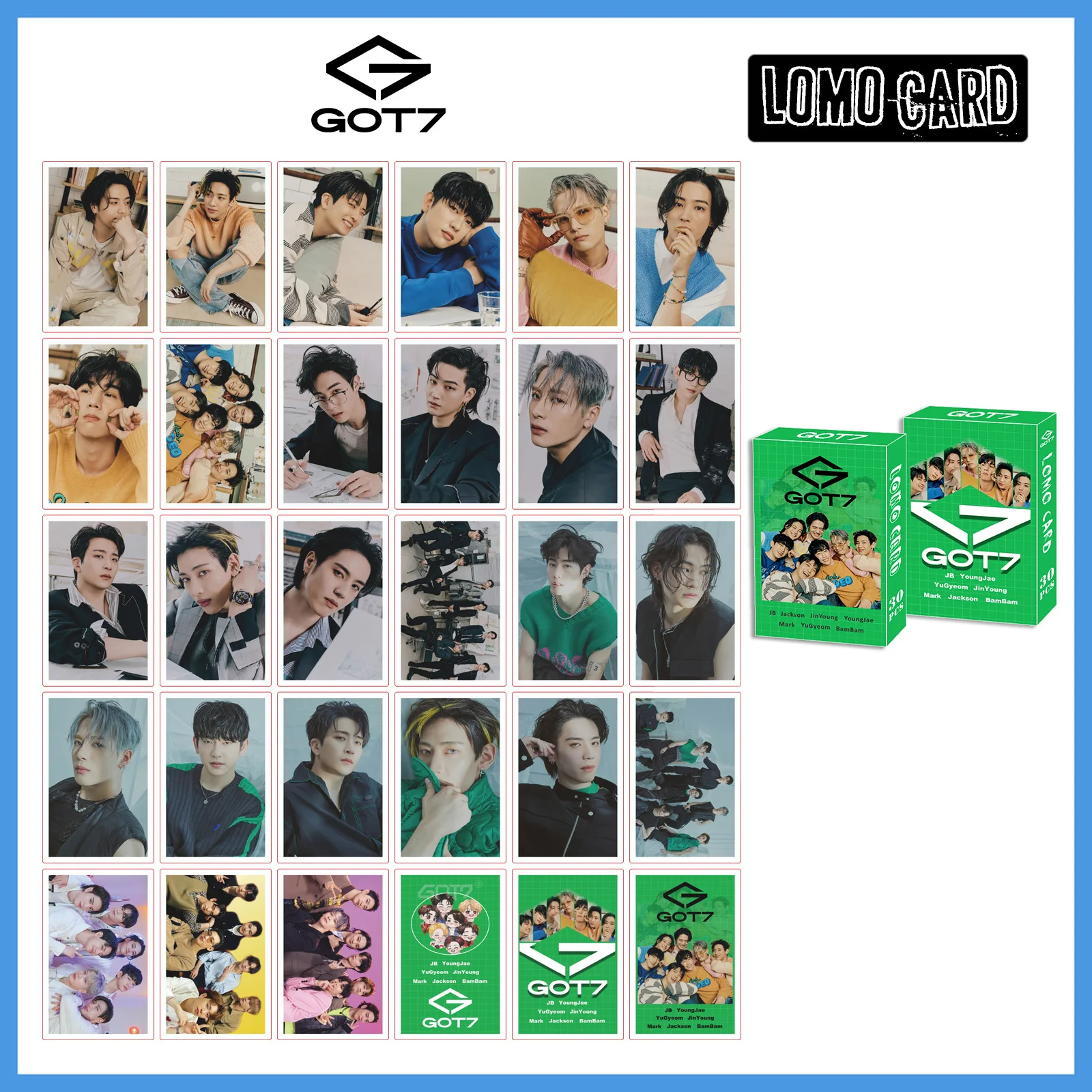 Фото KPOP GOT7 новый альбом Джексон Коллекция LOMO Фотокарточка №3