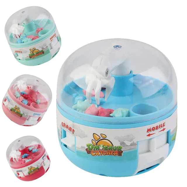 Funny Mini Claw Machine Claw Machine Toy Dinosaur Gashapon Machine Interactive Toys For Kids Dinosaur Grabbing Capsule Toy 1