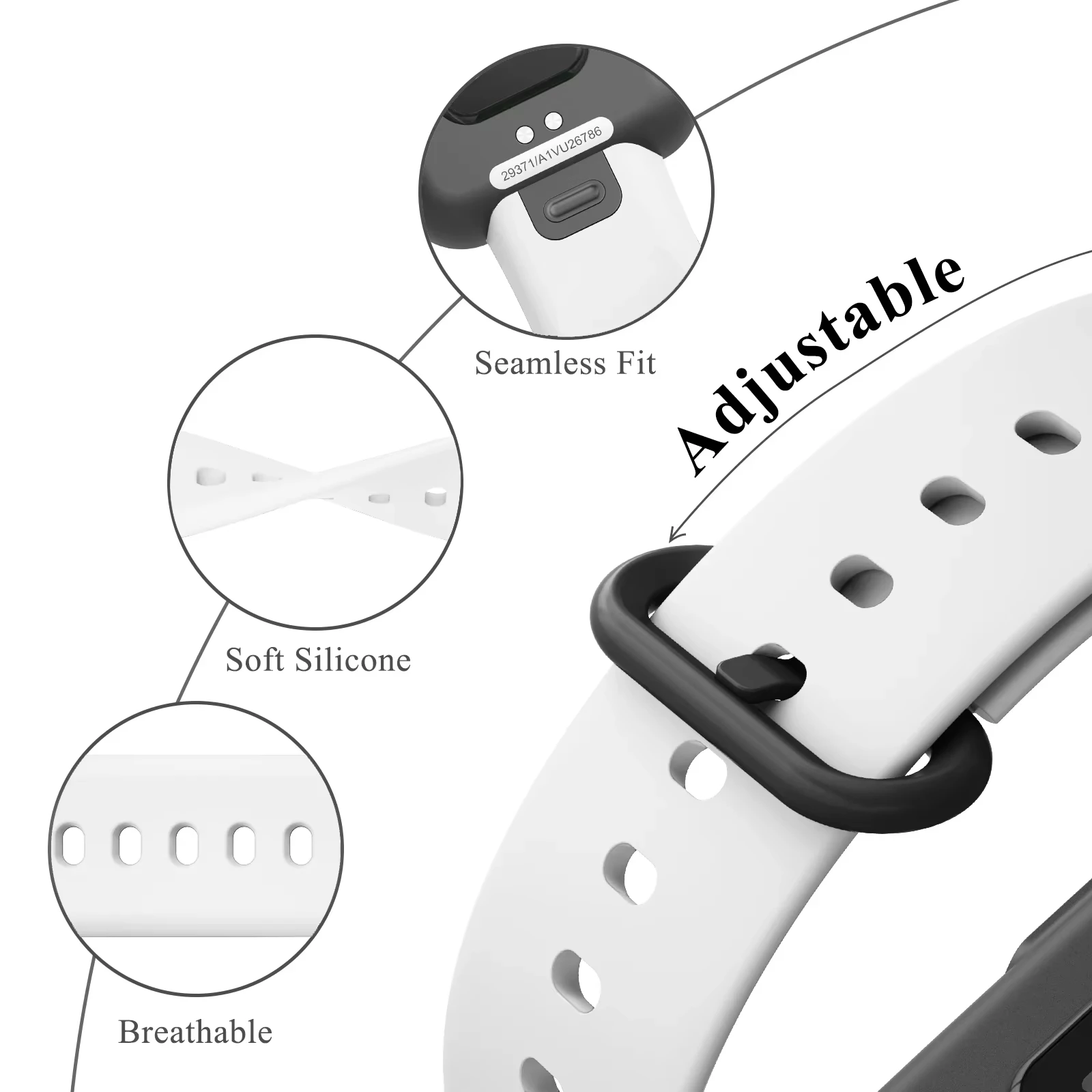 Silikonarmband für Redmi Watch Lite. Armband für Redmi Watch 2 Lite. Armband – Detail 6