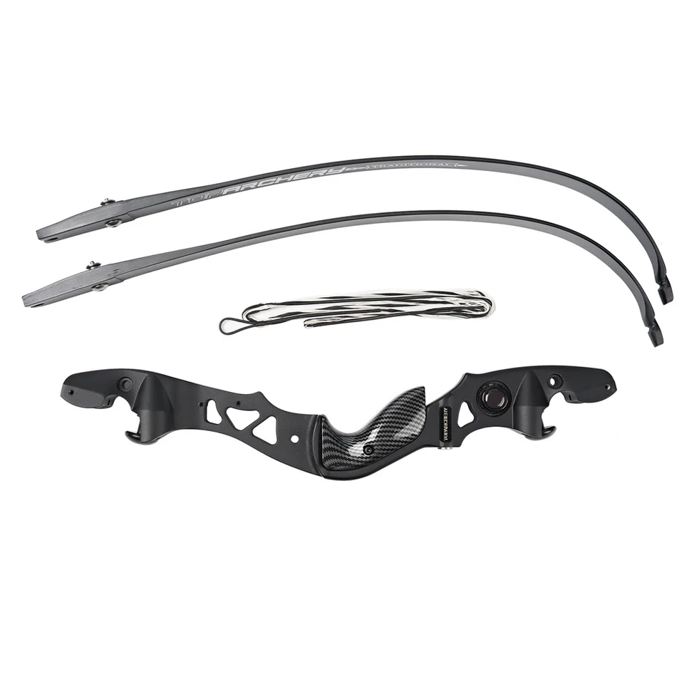 TBOW 62 Arc Recourbé avec Membres Gordon 30-60Lbs pour Compétition de Tir à l'Arc Adulte Main Droite Athlétique