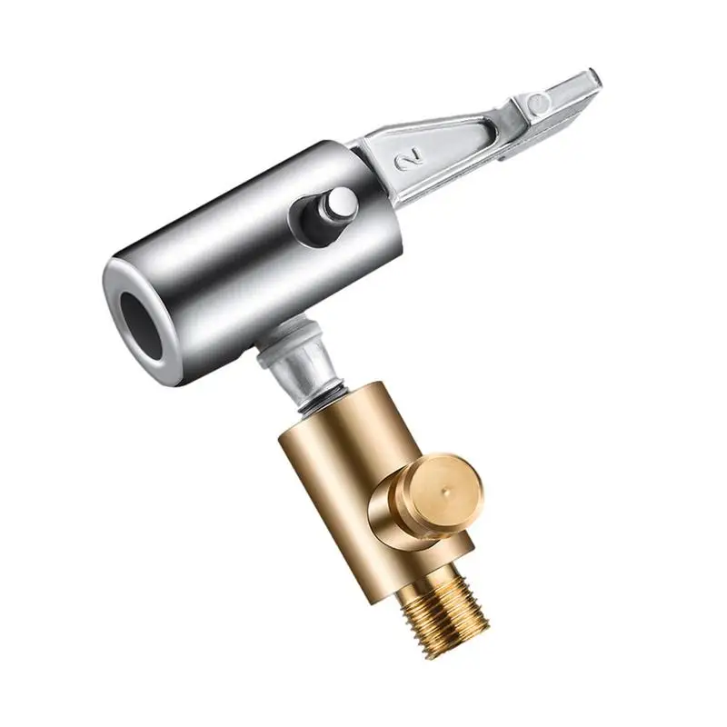 

Адаптер клапана автомобильных шин, Металлическая насадка для накачивания, воздушный патрон для автомобильных шин, насадка для накачивания шин, цинковый сплав, без утечки шин