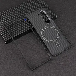 Premium 600D Carbon Fiber MagSafe Matte Bulletproof Wireless Case for W25 (Big Hole Kit)