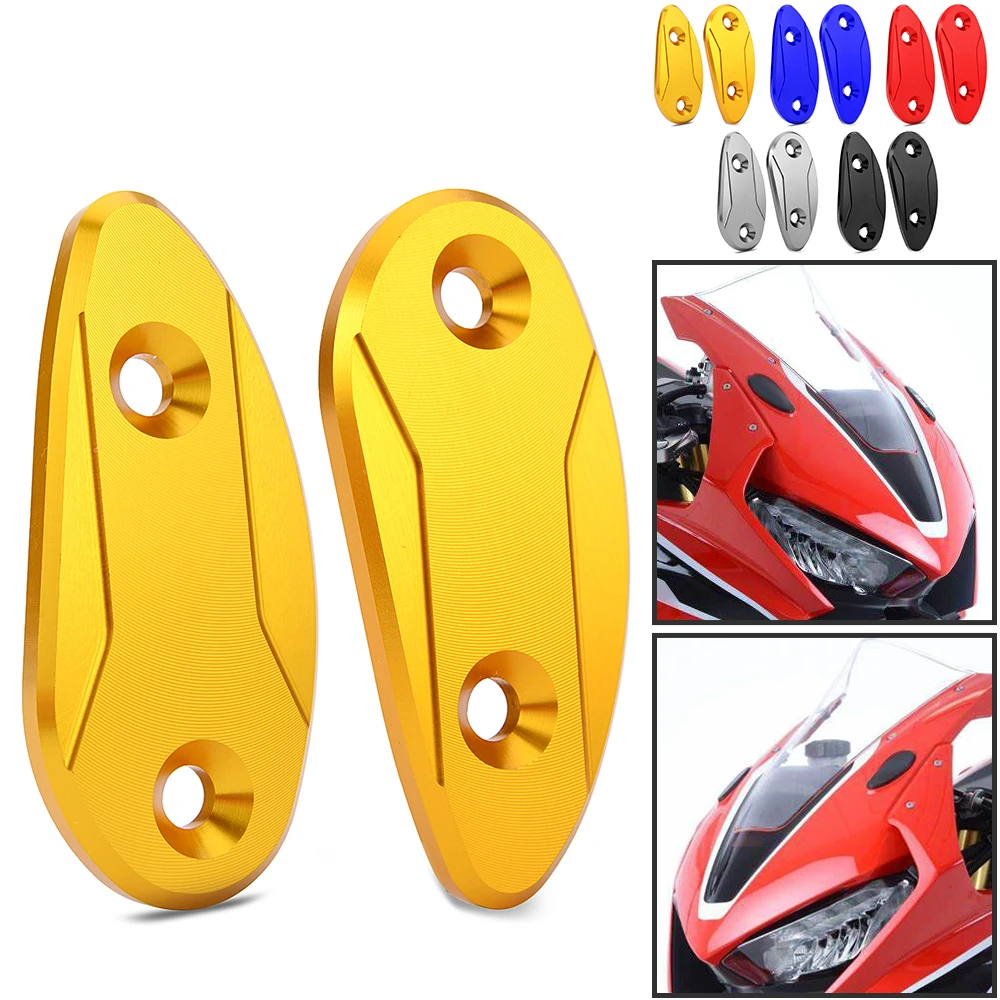 

CBR 1000RR Motorcycle Windshield Driven Mirror Eliminators Cap Mirror Hole Cover For Honda CBR1000RR CBR1000 RR 2008-2021 2020