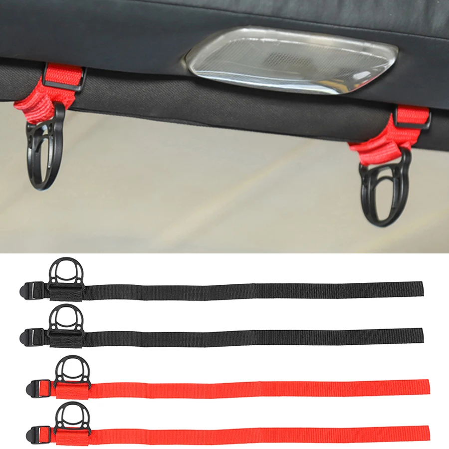 2Pcs ABS+Oxford Cloth Coat Hanger & Hat Hook Jeep Wrangler TJ JK JL 1997-Auto Accessories 64.5CM car coat hanger car hook