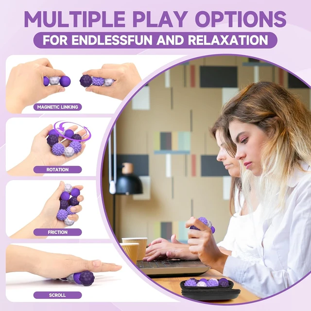 Magnetic Massage Balls Hand Acupuncture Ball Massage Massager Roller For Hand Exercise Physical Therapy 3