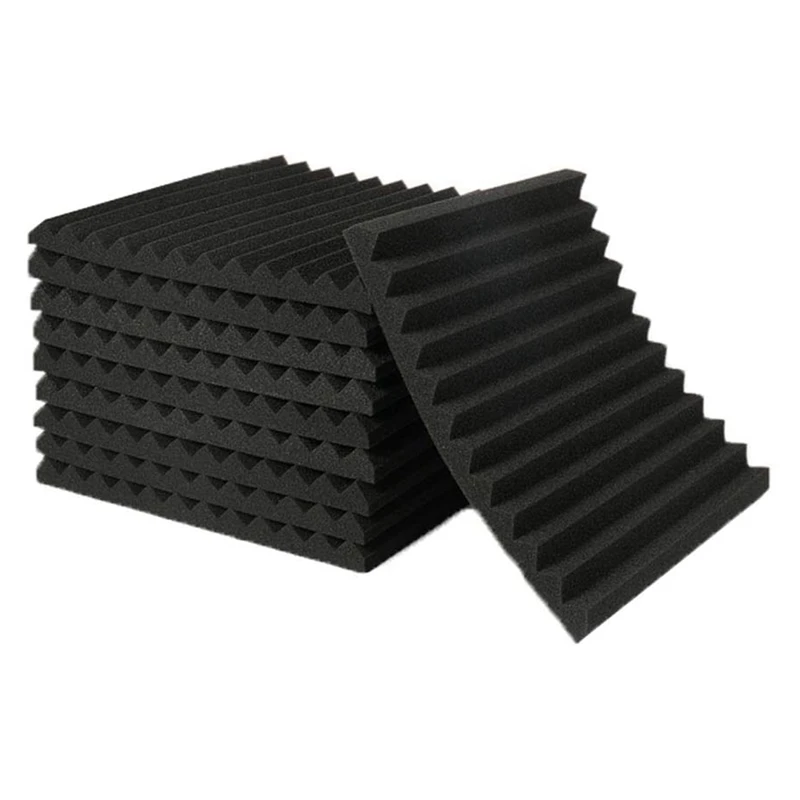 

150Pcs Acoustic Soundproof Foam Sound Absorbing Panels Sound Insulation Panels Wedge 1X12x12inch