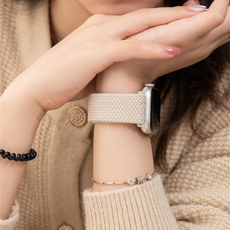 Braided Solo Loop Elastic Nylon Bracelet