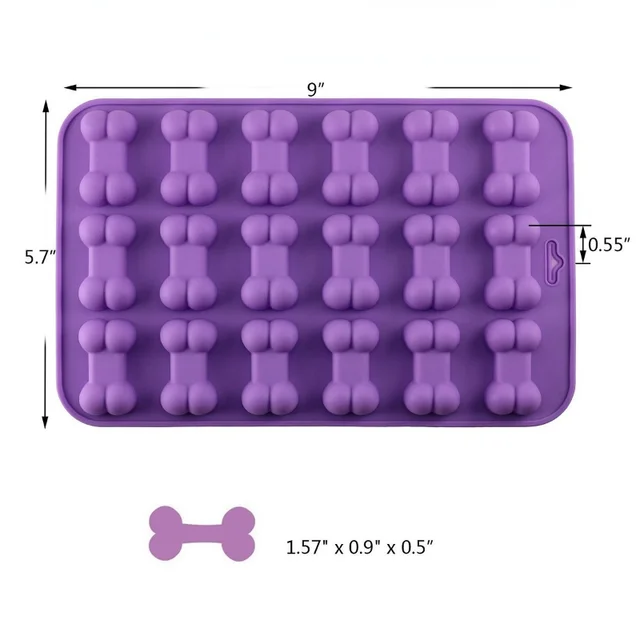 Kiskutya Kutya Mancs És Csont Tálcák Szilikon Kedvtelésből Tartott Penész Szappan Csokoládé Zselé Cukorka Torta Díszítő Sütő Formák - Image 4