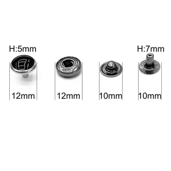 12 mm 블랙 펄 황동 스냅 패스너 패널, 데님 어린이 금속 단추 리벳 의류 버클, 설치 도구, 30 세트 +