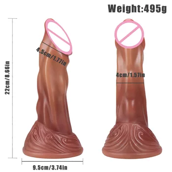 Silicone Dildo Animal Penis Dragon Dick Dog Dildos Sex Toys Suction Cup Soft Didlo Artificial Huge Adult God Fake Monster Anal 4