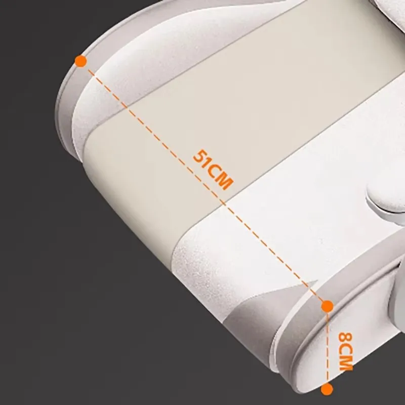 Ergonomic With Lumbar Office Chair Cream Wind Nordic White Relax Gaming Chair Cute Neck Pillow Chaise Bureau Home Furniture 4