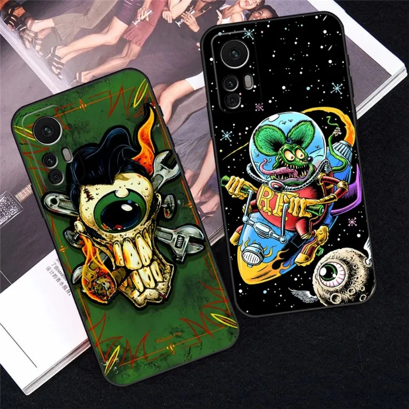 Tales Of The Rat Fink Art Phone Case Per Xiaomi Pocof3 X3 Gt M3 X4Pro M4Pro Nfc Note 10Pro Redmi Note 11 11T 10 9 Pro Plus Back