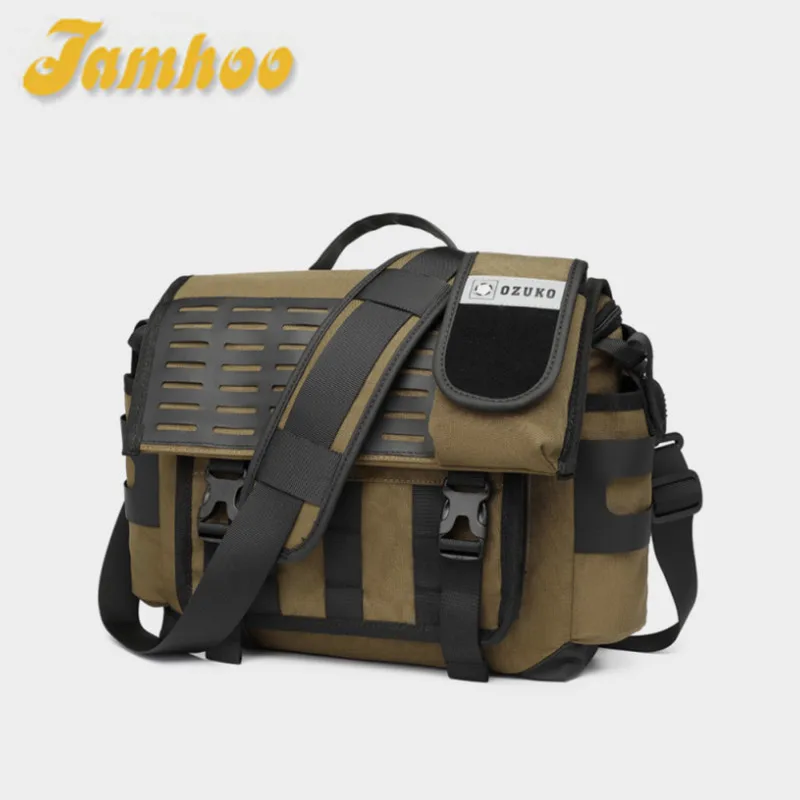 

Jamhoo Men Shoulder Bags Fashion Outdoor Functional Messenger Bag Man Large Capacity Travel Handbag Male Waterproof Crossbody Ba