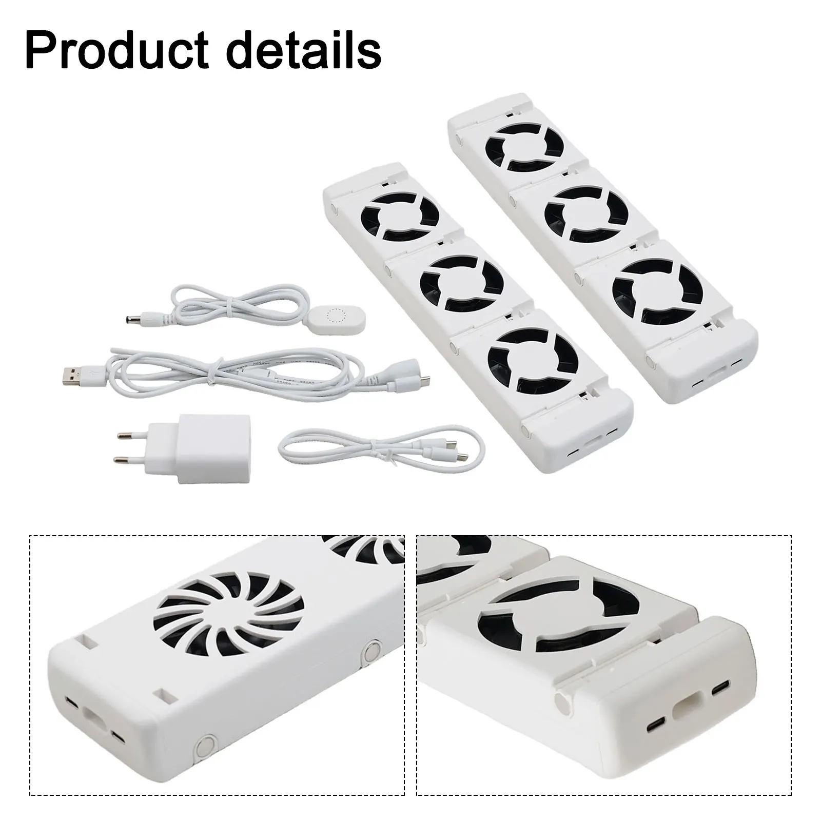Stove Fan 3-Fan Fireplace Fan Home Radiator Booster Extension Set