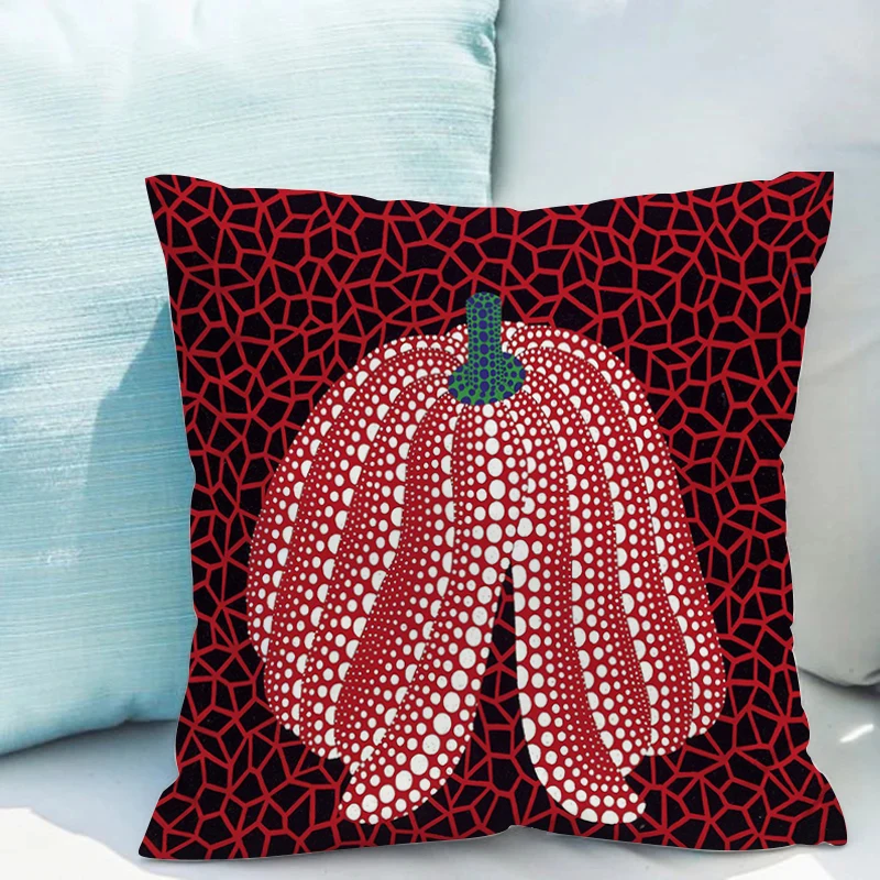 

Pillowcase 40x40 Yayoi Kusama Pumpkin Cushion Covers Home Decor Decorative Pillows for Bed Car Sofa Cover Double-sided Printing