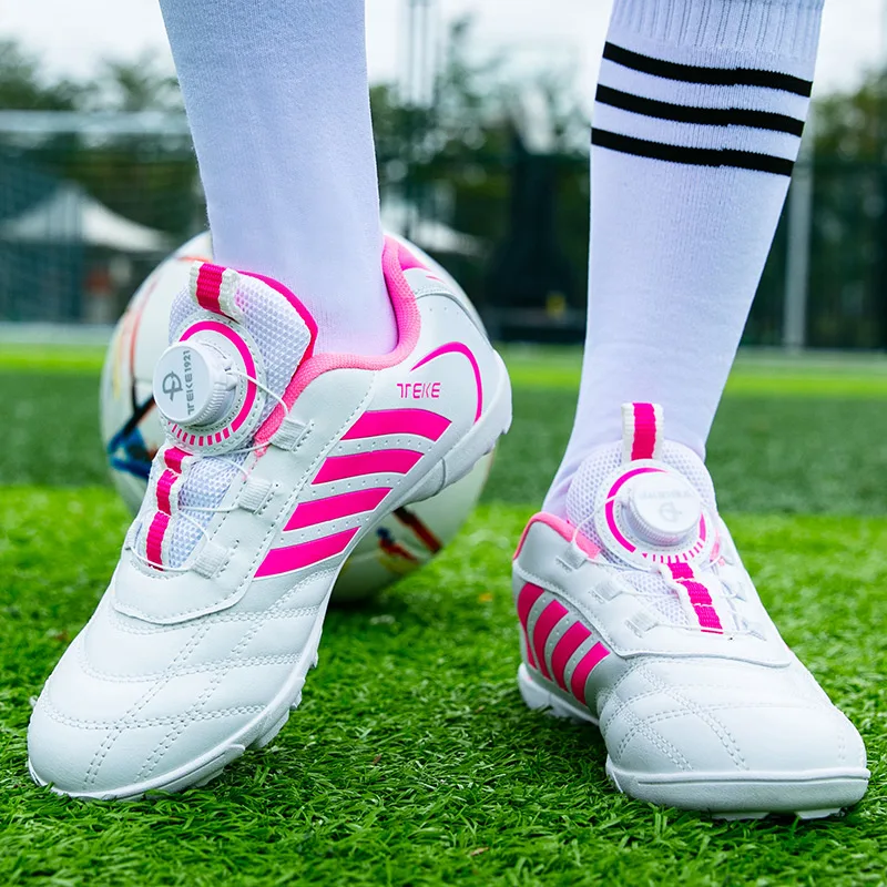 Personality Stylish And Comfortable Boys Girls Training Game Sneakers Indoor Outdoor Lawn Youth Student Soccer Shoes 29-39# - Image 3