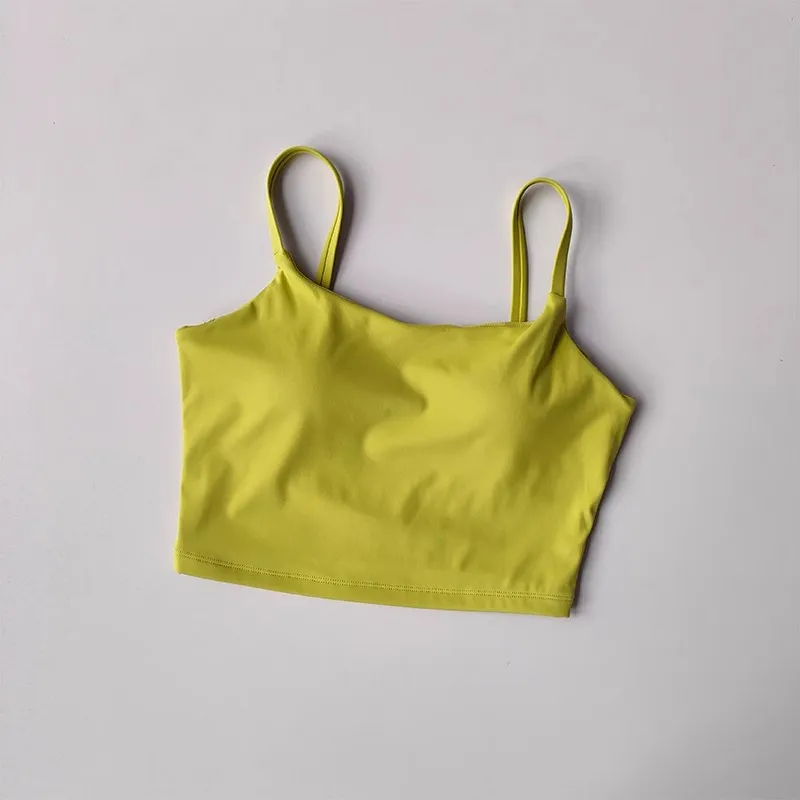 Womens Push Up Sports Bra - Breathable Fitness Vest for Gym  Yoga