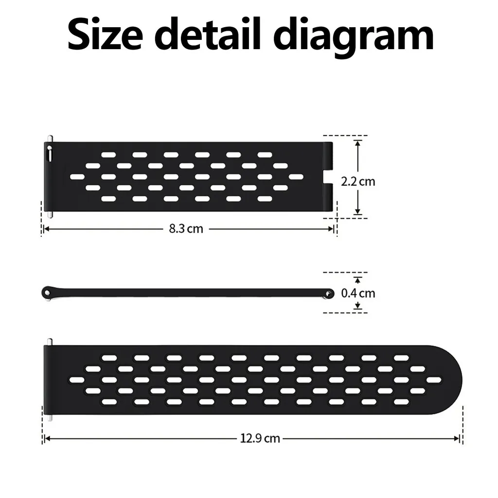 Magnetic Folding Buckle Silicone Sport Watchband with Breathable Design