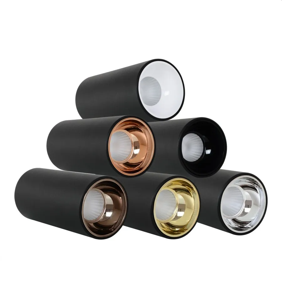 원형 밝기 조절 가능 LED COB 다운라이트 스포트 라이트, 실내 조명, LED 천장 스포트 라이트, 금 7W10W12W15W, 18W, AC110V, 220V