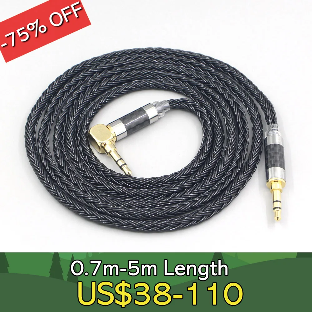 

4.4mm 16 Core 7N OCC Black Braided Earphone Headphone Cable For Fostex T50RP Mk3 T40RP Mk2 T20RP Mk2 Dekoni Audio Blue LN007668