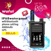 Wurui MX6 Zello IP67 waterproof POC walkie talkie WiFi Bluetooth Android phone call telephone long distance 2 way radio radios 1