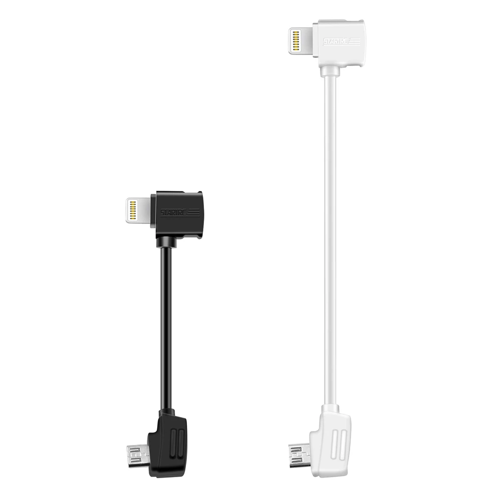 2pcs 11.8inch and 3.9inch Lightning Data Cable to Micro USB MFI Certified for DJI Mini SE/Mavic Mini/Mavic 2 Pro&Zoom /Mavic Air