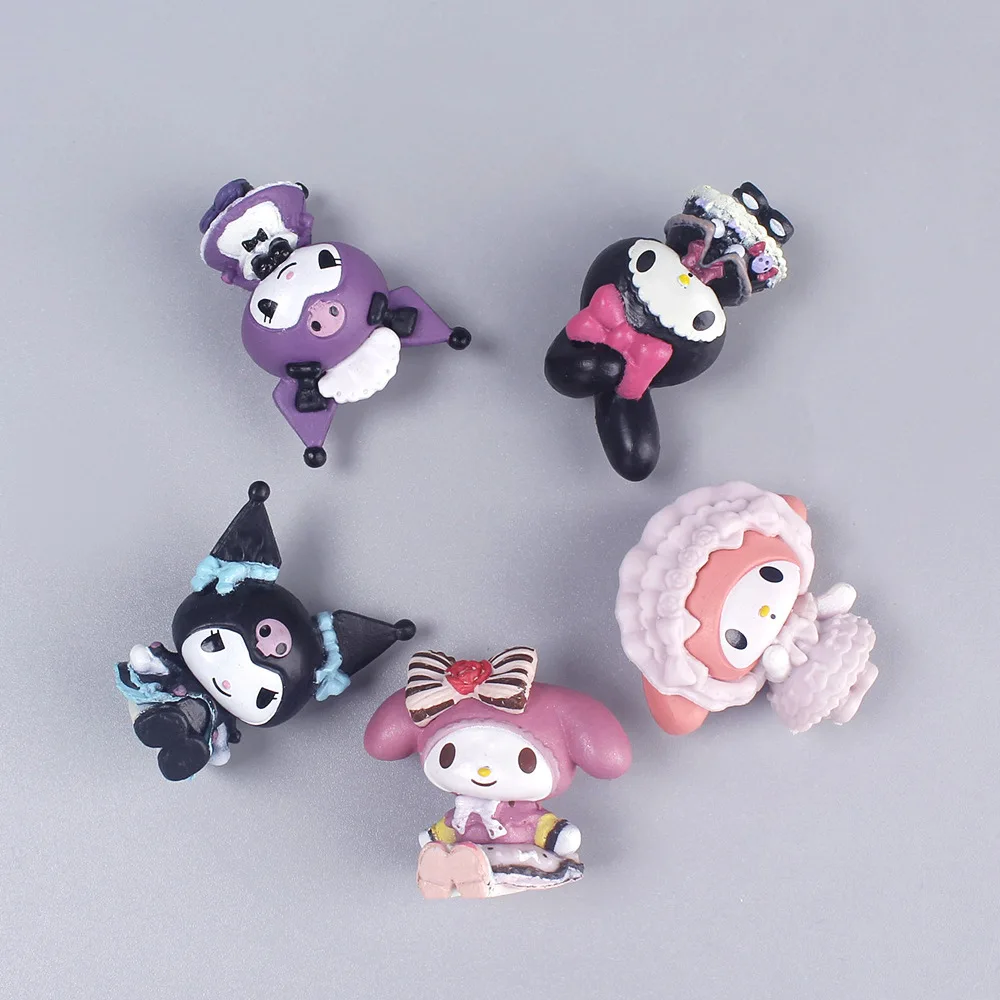 5Pcs/set Mini Sanrio Figuren Doll 3cm Hello Kitty Kuromi melody - Main Image