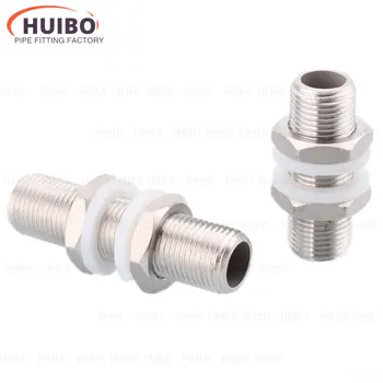 304 스테인레스 스틸 벌크 헤드 잠금 파이프 피팅 1/4, 3/8 1/2 3/4, 1 BSPT x 40mm, 50mm, 60mm, 80mm, 100mm, 120mm 길이