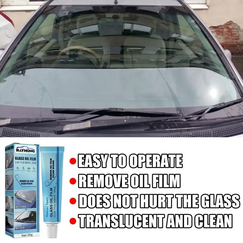 Car Glass Cleaning Paste Auto Glass Film Removal Cream Car