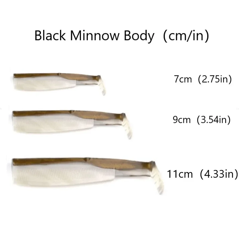 Description Picture 6 of itemFishing Lure 2pcs/bag Jig Head black minnow 5g 10g 15g 25g 40g Jigging Lure for seabass black minnow Spinning Artificial Bait