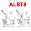 DIN Rail Timer Switch for Staircase Lighting Controller ALST8 1-7 minutes ALC18 1-20 Minutes Interval 18mm Single Module 3